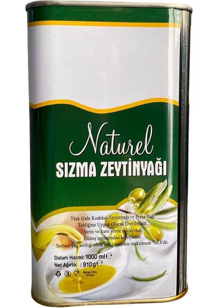 Naturel Zeytinyağı 2024 Yeni Hasat 0.5 Asit 1L