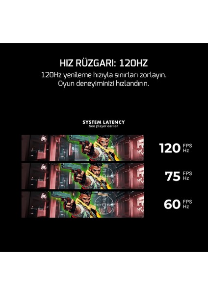 Vivid F10 24'' Curved Rgb Beyaz 120Hz 1ms Fhd Va Panel 2X2W Speaker Gaming Monitör (Sıfır Ölü Piksel Garantili)