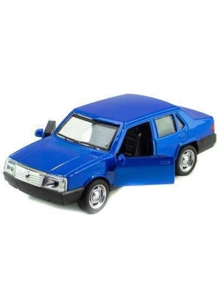 1/32 Ölçek Tofaş Şahin Metal Araba Sesli Işıklı 13 cm Mavi