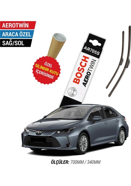 Toyota Corolla Uyumlu Silecek Seti 2019-2022 Bosch Aerotwin AR705S