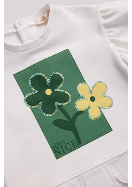 Bg Store Kız Bebek Ekru Sweatshirt
