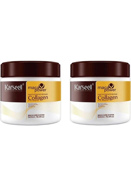 Karsell Saç Maskesi & Buğday Proteinli 500 ml 2'Li Set