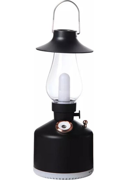 Hava Nemlendirici Buhar Makinası Led Işıklı Aroma Difüzörü Vintage Lamba Model 280ml
