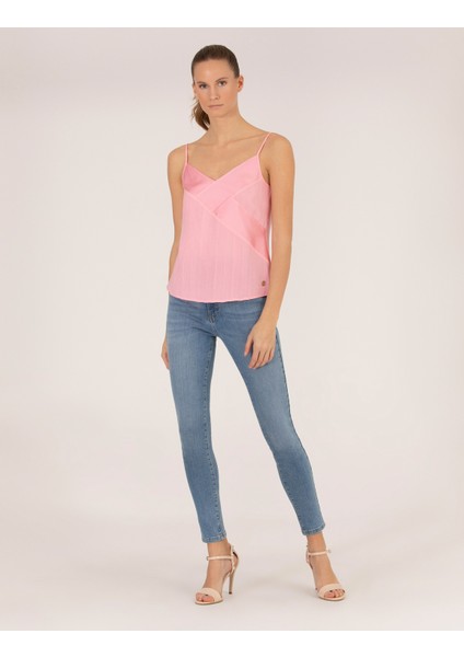 Kadın Açık Mavi Skinny Fit Jean Pantolon 50262748-VR003