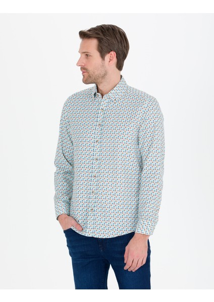 Erkek Aqua Slim Fit Uzun Kollu Gömlek 50264910-VR007