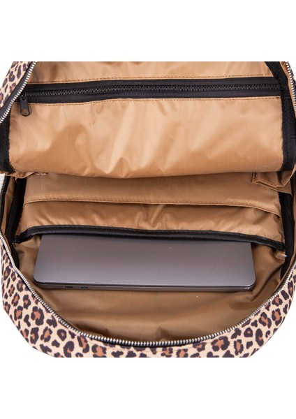 Earthy Leopard 13-14 Inch Sırt Laptop / Macbook Çantası