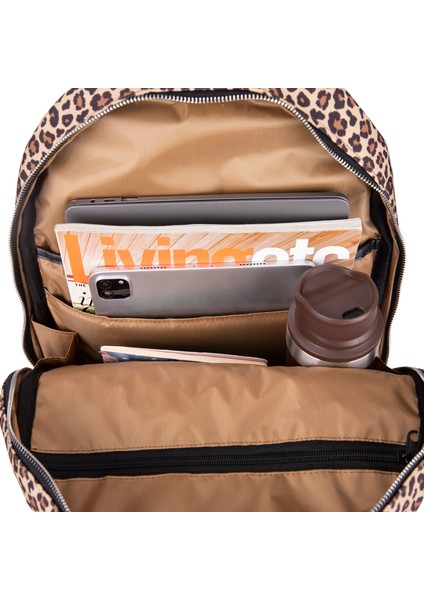 Earthy Leopard 13-14 Inch Sırt Laptop / Macbook Çantası