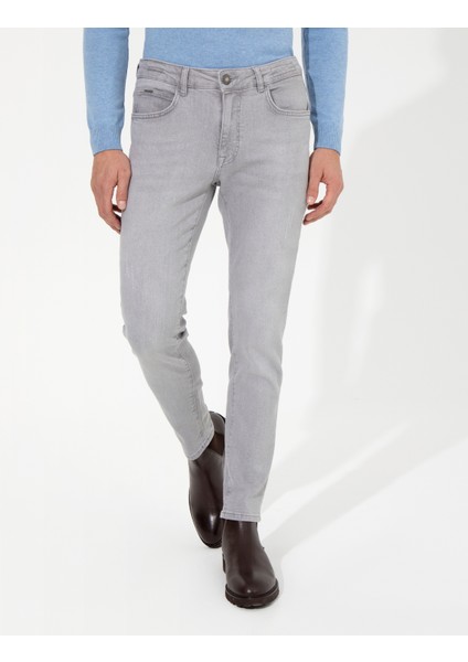Erkek Açık Gri Slim Fit Jean Pantolon 50259686-VR001 fiyatları