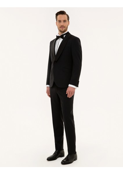 Erkek Siyah Ex.Slim Fit Yelekli Smokin Damatlık 50224051-VR046 fırsatları