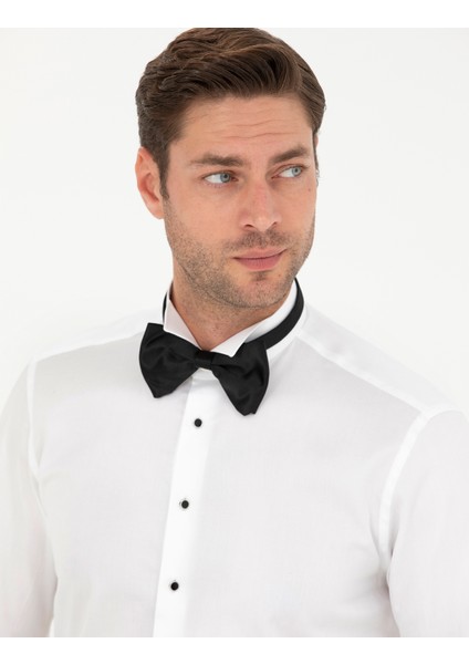 Erkek Beyaz Slim Fit Smokin Gömlek 50277129-VR013 fiyatları