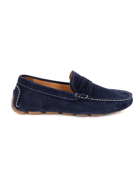 Erkek Lacivert %100 Deri Loafer Ayakkabı 50267874-VR033