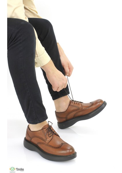 Erkek Deri Düz Eva Taban Kalsik Ayakkabı ER24/V183