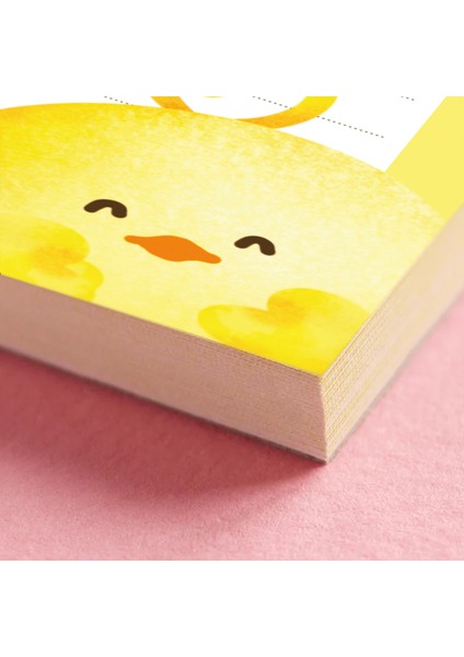 Sevimli Figür Temalı Bloknot Defter Setleri 50 Yaprak