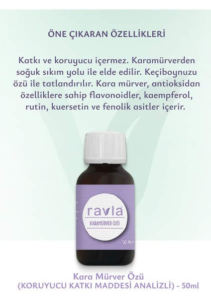 Karamürver Özü (Koruyucu Katkı Maddesi Analizli) - 50ml