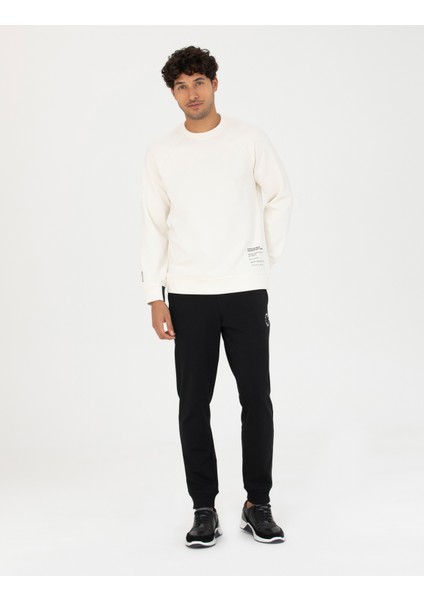Erkek Ekru Regular Fit Sweatshirt 50272509-VR019