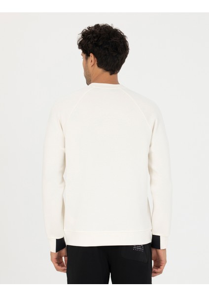 Erkek Ekru Regular Fit Sweatshirt 50272509-VR019