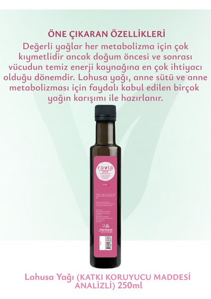 Lohusa Yağı (Katkı Koruyucu Analizli )- 250ml