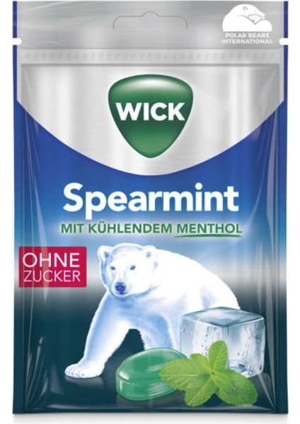 Spearmint Ohne Zucker Hustenbonbons 72gr