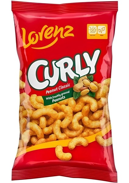 Curly Peanut Classic Corn Chips 120gr