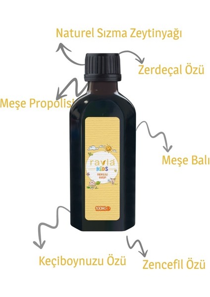 Kids Propolisli Karışım (Hmf Analizli) - 100ml