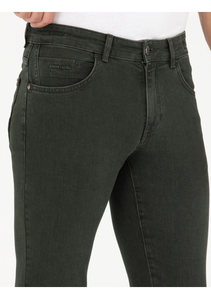 Erkek Yeşil Slim Fit Jean Pantolon 50278203-Vr054 indirimleri