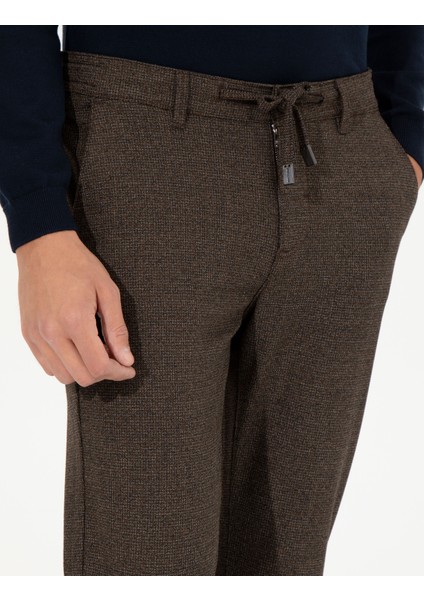Erkek Kahverengi Slim Fit Kanvas Pantolon 50259719-VR029 indirimleri