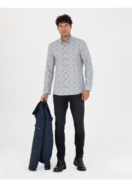 Erkek Siyah Slim Fit Jean Pantolon 50278199-VR046