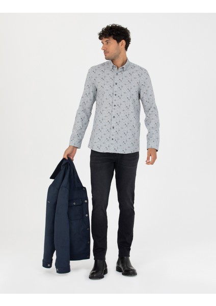 Erkek Siyah Slim Fit Jean Pantolon 50278199-VR046 modelleri