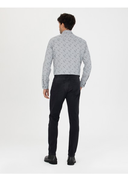 Erkek Siyah Slim Fit Jean Pantolon 50278199-VR046 fırsatları