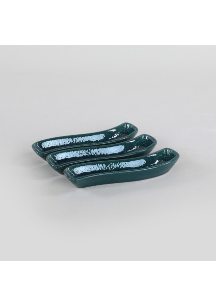 Luster Yeşil İvory Zeytinlik 18 Cm 3 Adet