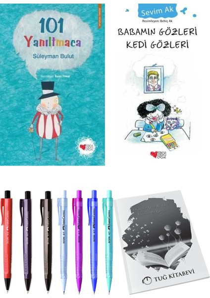 Babamın Gözleri Kedi Gözleri ve 101 Yanıltmaca 2'li Set + Hediyeli