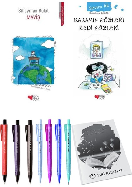 Babamın Gözleri Kedi Gözleri ve Maviş 2'li Set + Hediyeli