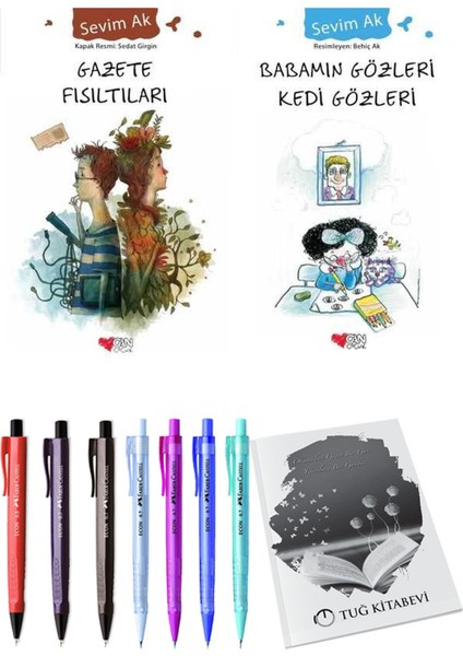 Babamın Gözleri Kedi Gözleri ve Gazete Fısıltıları 2'li Set + Hediyeli