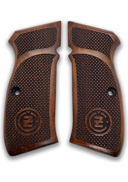 Kabzası - Cz 75, Canik 55, S120, L120 ile Uyumlu - Koyu Kahverengi Renk - CZ75CV002