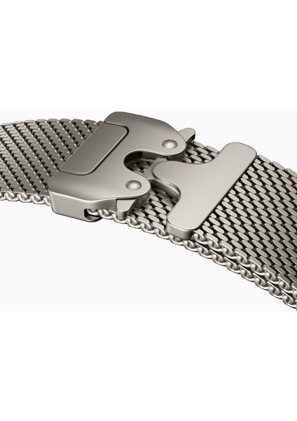 Apple Watch 10 46 mm Uyumlu Hasır Çelik Örgü Kordon Premium Paslanmaz Çelik Kayış Kilitli Toka indirimleri