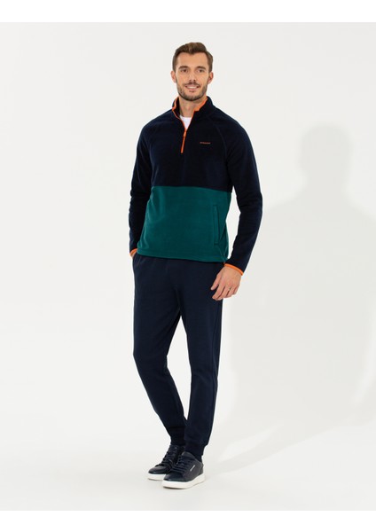 Erkek Lacivert Regular Fit Sweatshirt 50262817-VR033 fırsatları