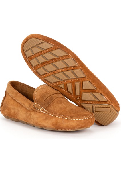 Erkek Taba %100 Deri Loafer Ayakkabı 50267874-VR099