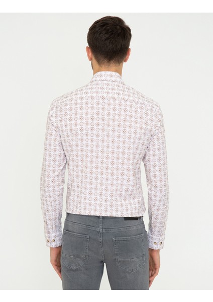 Erkek Açık Kahverengi Slim Fit Uzun Kollu Gömlek 50248114-VR002 modelleri