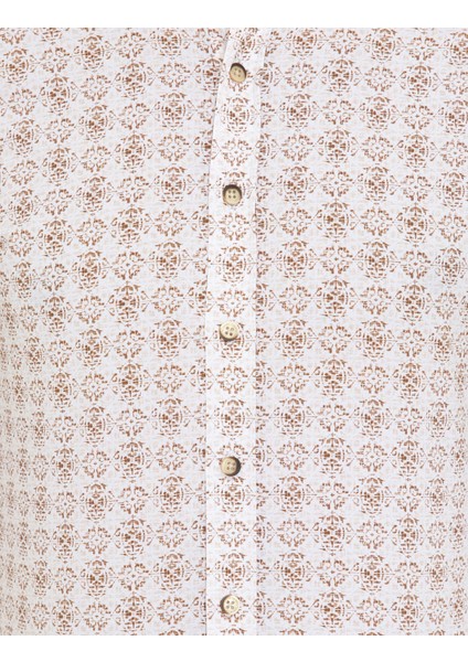 Erkek Açık Kahverengi Slim Fit Uzun Kollu Gömlek 50248114-VR002 indirimleri