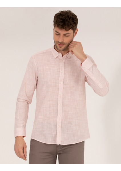 Erkek Tarçın Regular Fit Uzun Kollu Gömlek 50264940-VR191