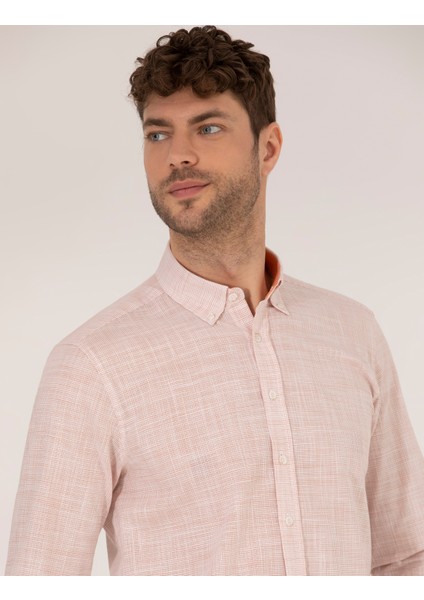 Erkek Tarçın Regular Fit Uzun Kollu Gömlek 50264940-VR191
