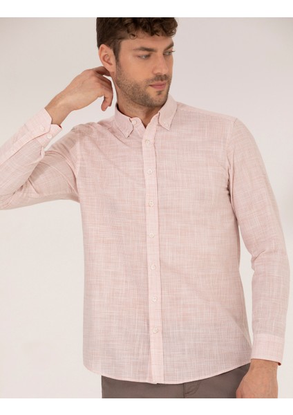 Erkek Tarçın Regular Fit Uzun Kollu Gömlek 50264940-VR191