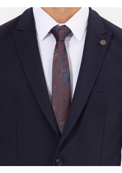 Erkek Lacivert Ex. Slim Fit Takım Elbise 50261101-VR033