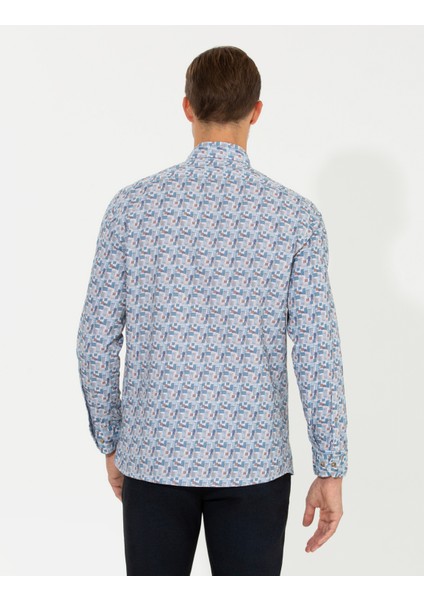 Erkek Bej Slim Fit Uzun Kollu Gömlek 50262462-VR011 fiyatları