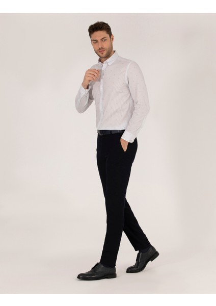 Erkek Açık Yeşil Slim Fit Uzun Kollu Gömlek 50264896-VR092 fırsatları