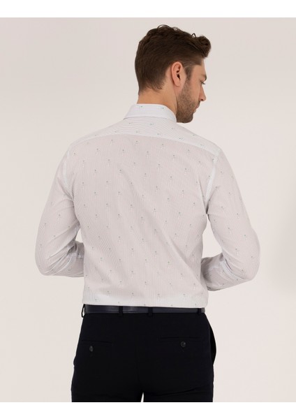 Erkek Açık Yeşil Slim Fit Uzun Kollu Gömlek 50264896-VR092 indirimleri