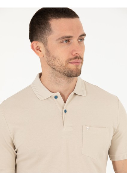 Erkek Taş Regular Fit Polo Yaka Basic Tişört 50269604-VR049 modelleri