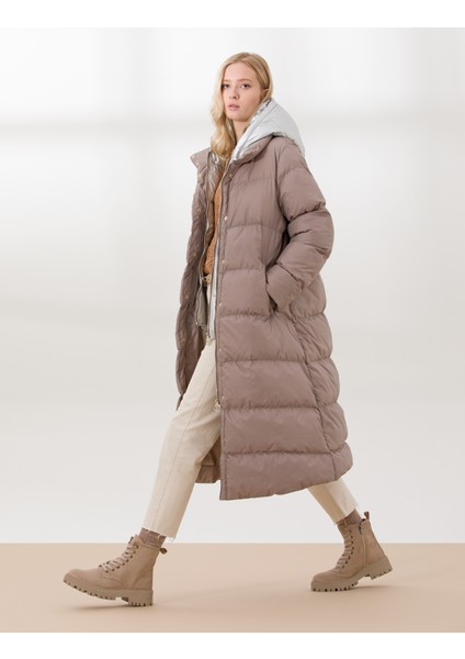 Kadın Camel Standart Fit Mont 50253672-VR015