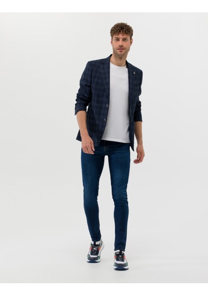 Erkek Lacivert Slim Fit Jean Pantolon 50269067-VR033
