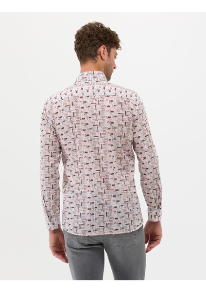 Erkek Bej Regular Fit Uzun Kollu Gömlek 50269435-VR011